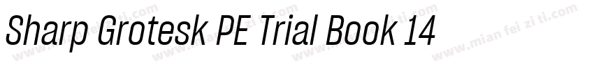 Sharp Grotesk PE Trial Book 14字体转换